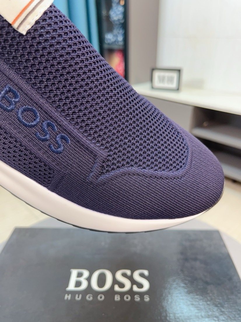 BOSS Knit-Look Slip-On Sneakers — detail