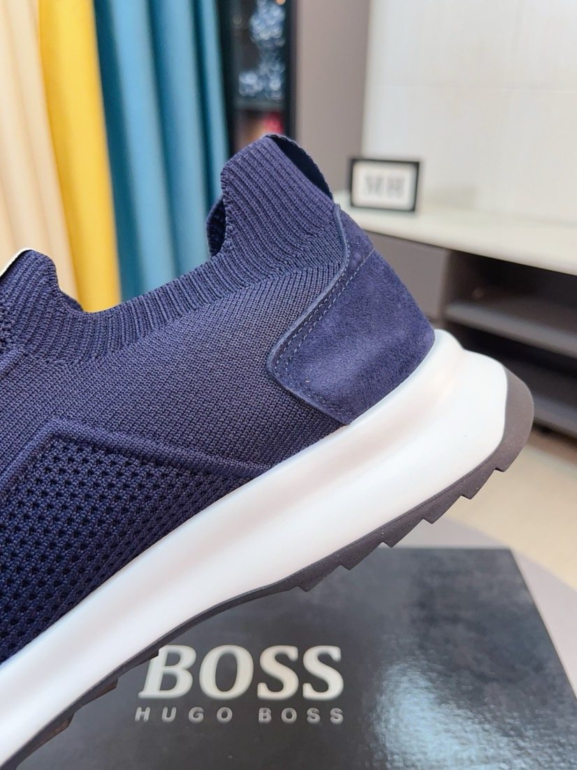 BOSS Knit-Look Slip-On Sneakers — detail