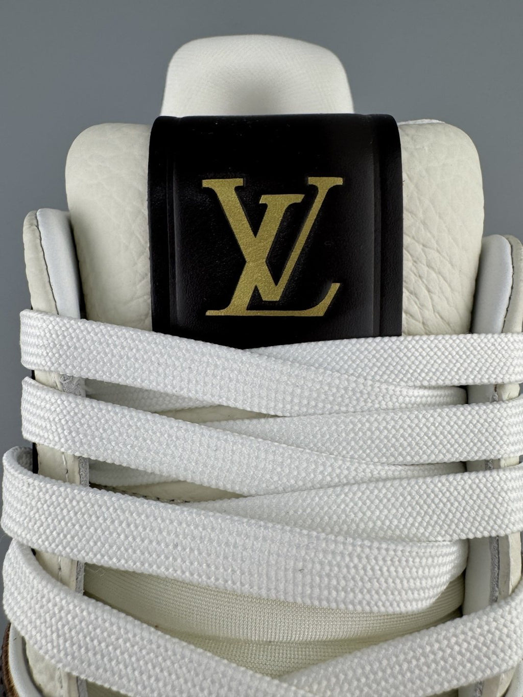 Louis Vuitton White & Black Low-Top Sneakers — detail