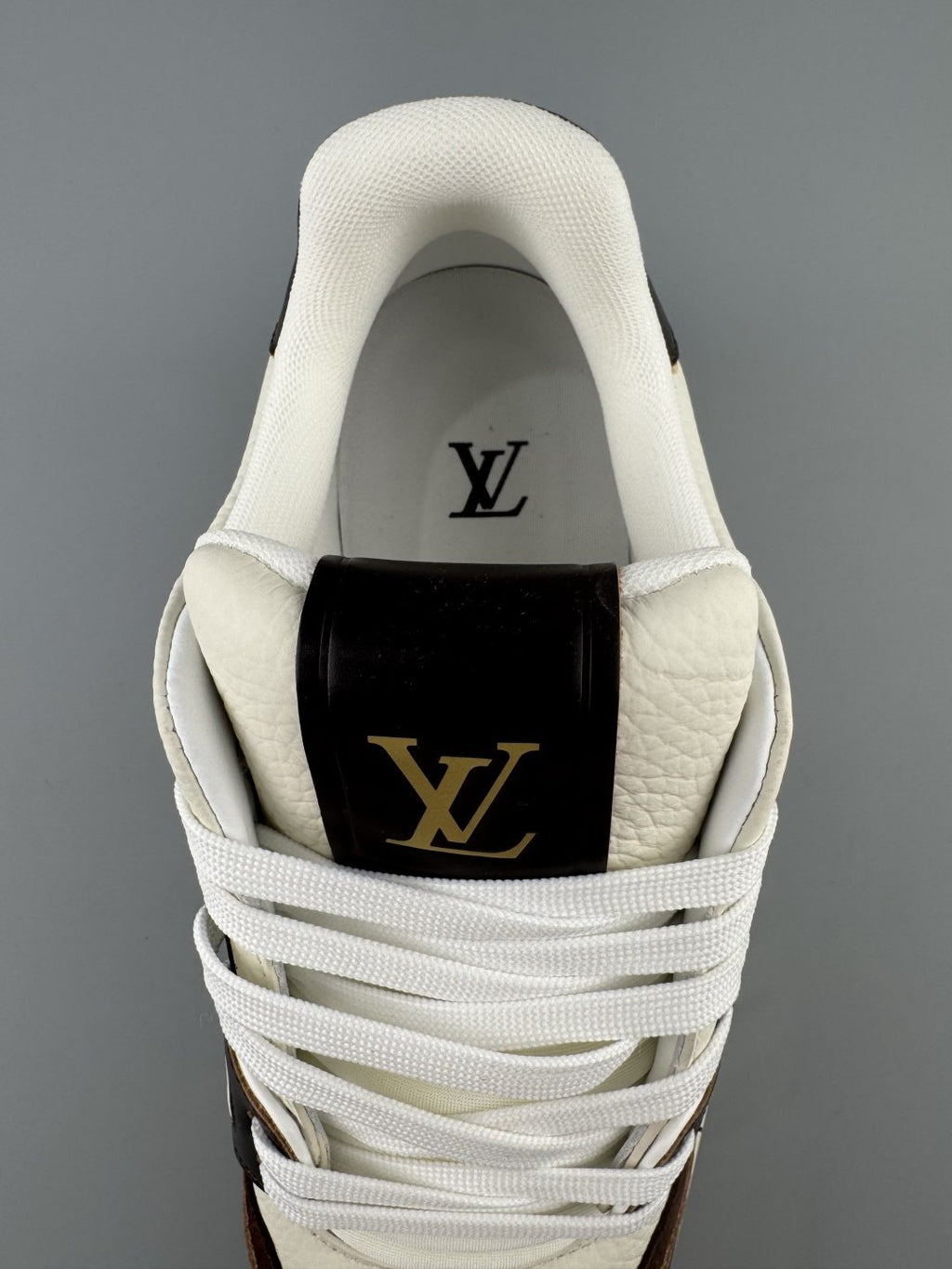 Louis Vuitton White & Black Low-Top Sneakers — detail
