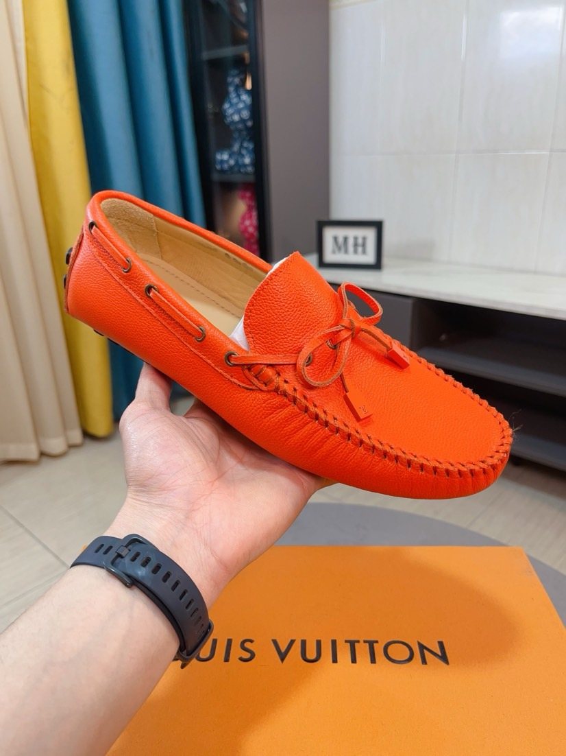Louis Vuitton Lace-Tie Driving Moccasins — front
