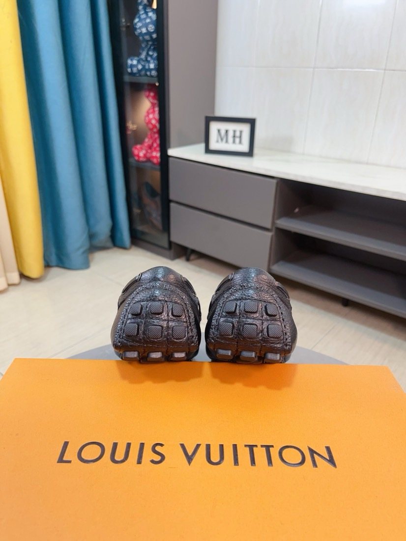 Louis Vuitton Lace-Tie Driving Moccasins — back