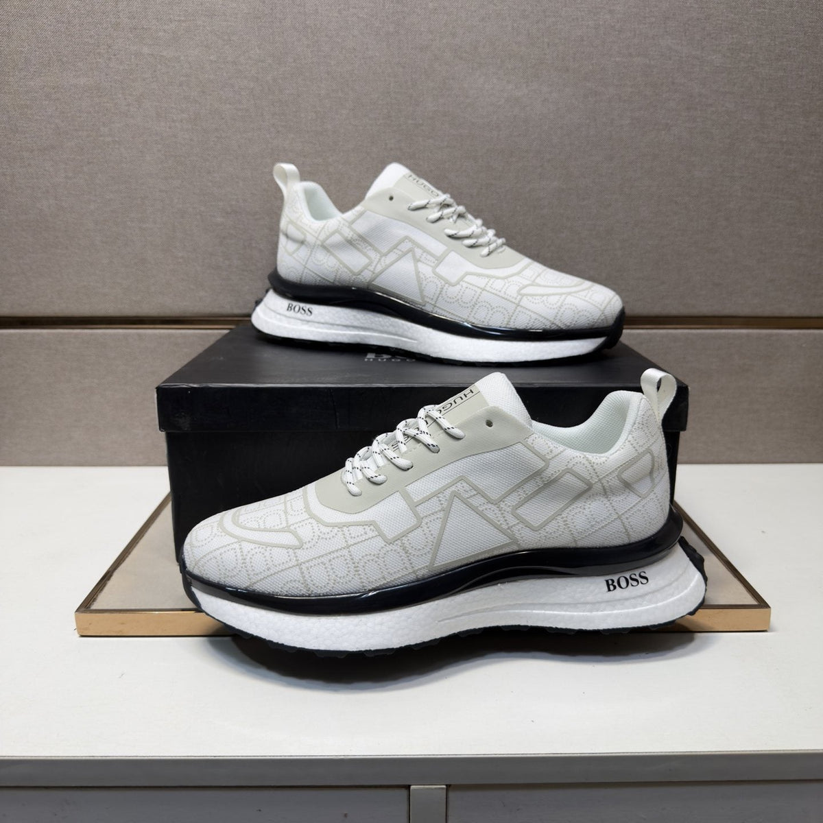 Hugo Boss Graphic Panel Sneakers — front