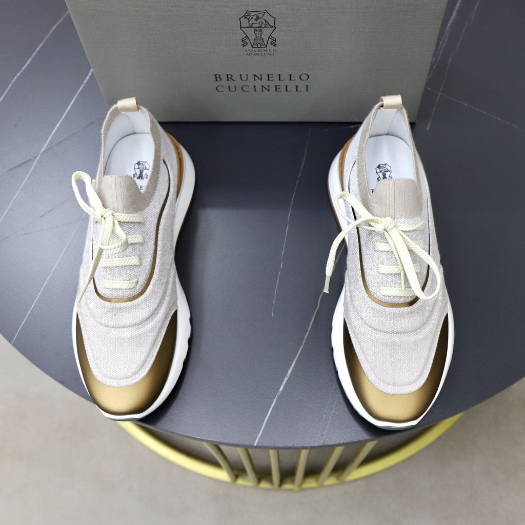 Brunello Cucinelli Low-Top Lace-Up Sneakers — front