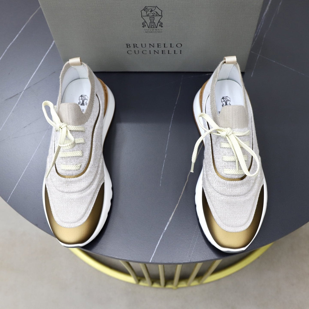 Brunello Cucinelli Low-Top Lace-Up Sneakers — front