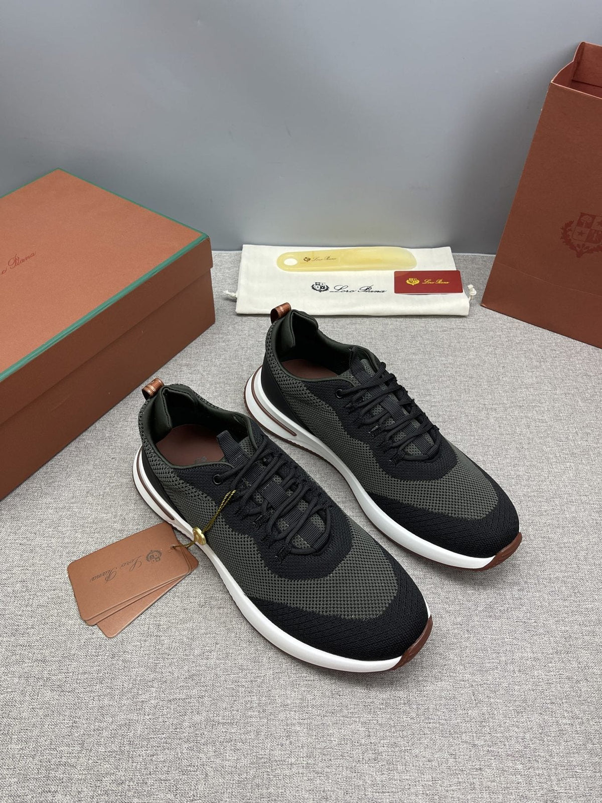 Loro Piana Tennis Walk Low-Top Sneakers — front