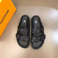 Louis Vuitton Monogram Buckle Slide Sandals — hero