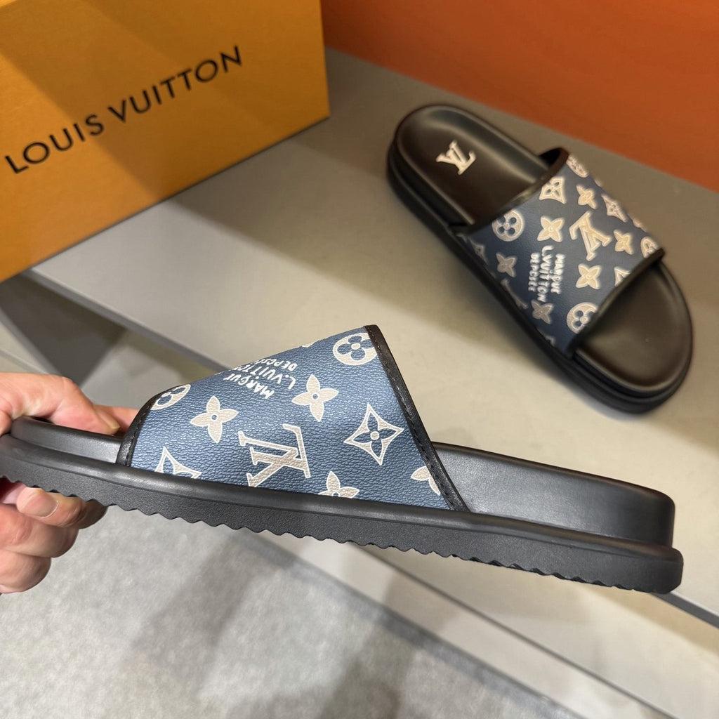Louis Vuitton Monogram Slide Sandals — side