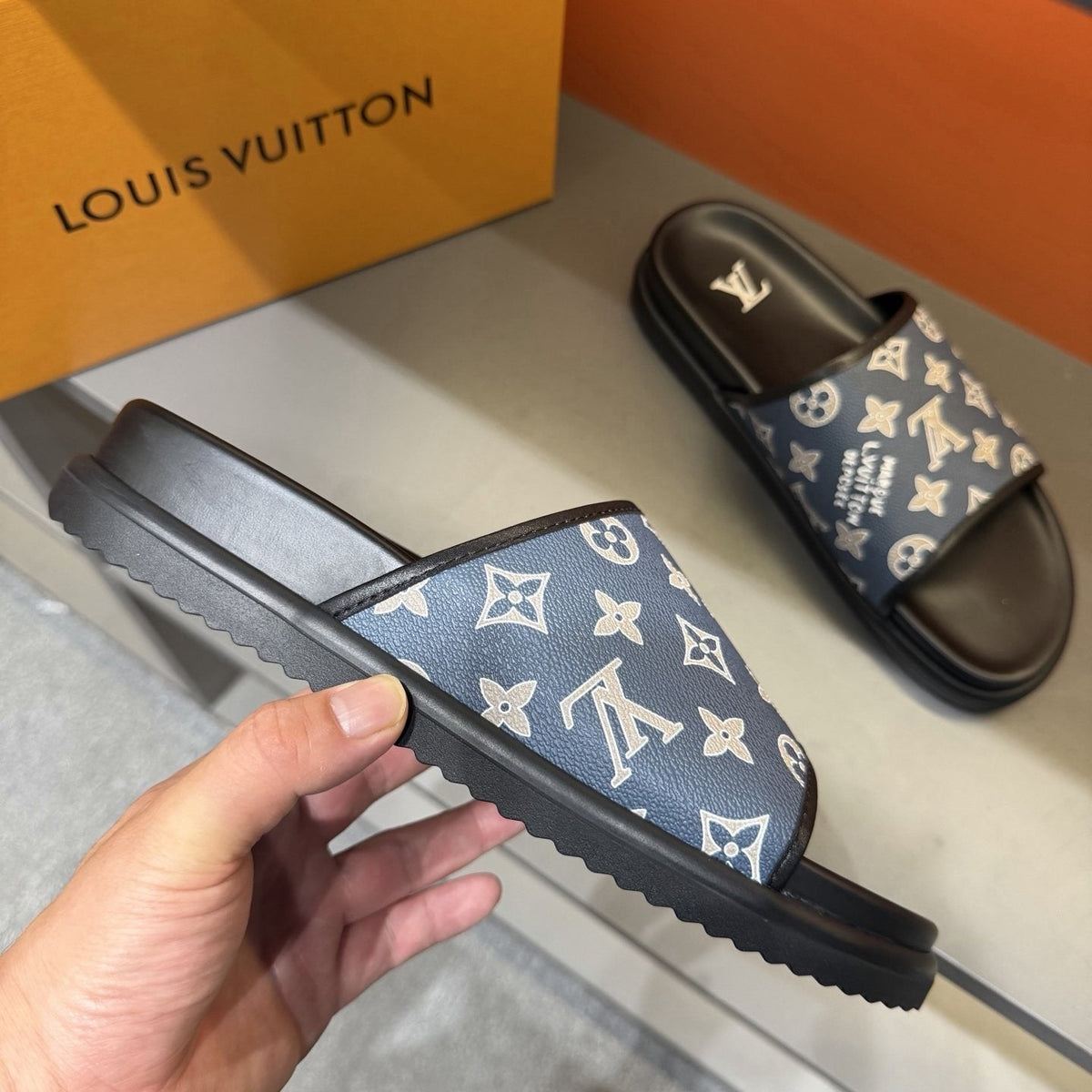 Louis Vuitton Monogram Slide Sandals — side