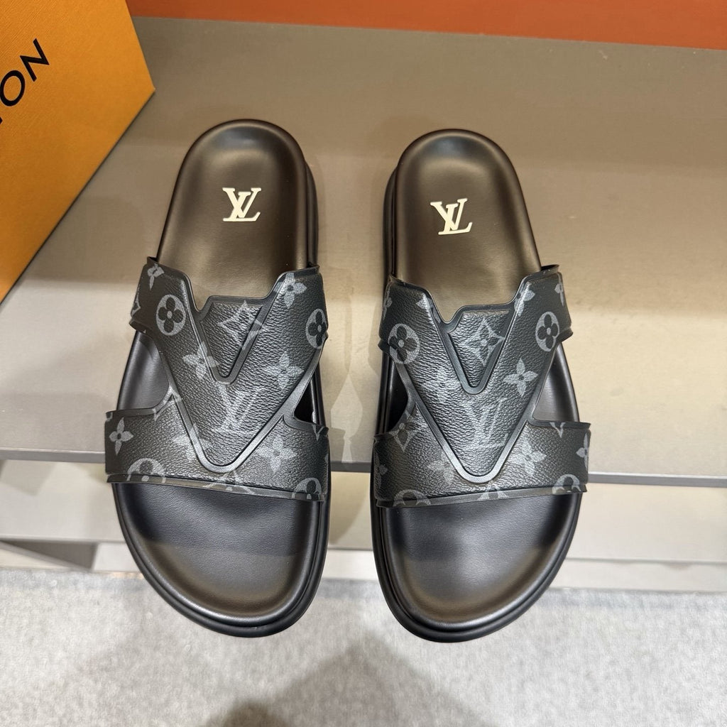 Louis Vuitton Monogram Slide Sandals — hero