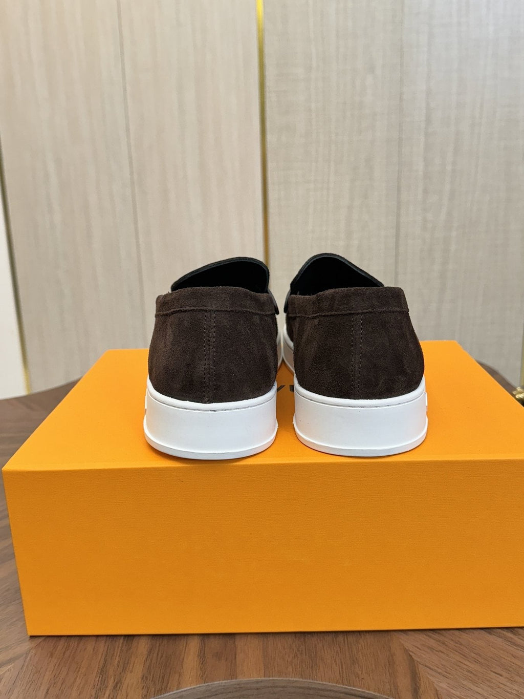 Louis Vuitton LV Logo Slip-On Shoes — side