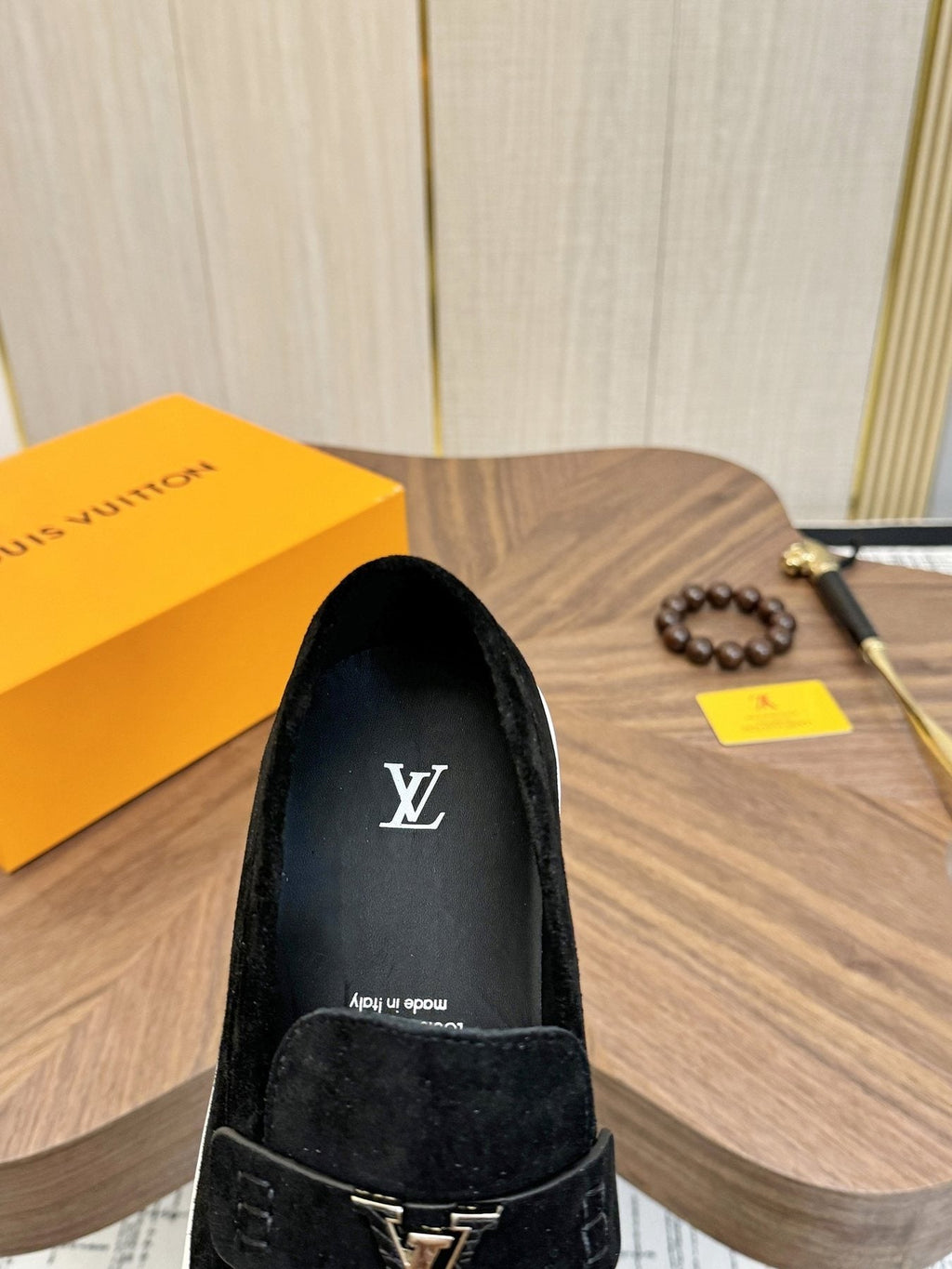 Louis Vuitton LV Logo Slip-On Shoes — detail