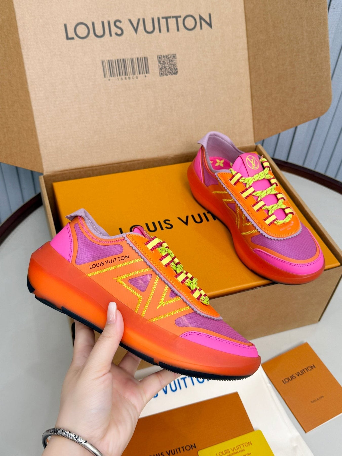 Louis Vuitton Sprint Mesh Sneakers — model