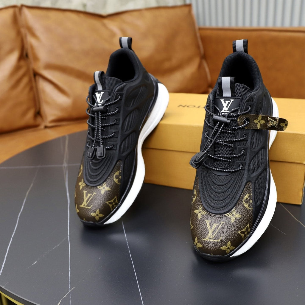 Louis Vuitton Men's Monogram Panel Sneakers — front