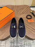 Hermès H-Hardware Slip-On Sneakers — front