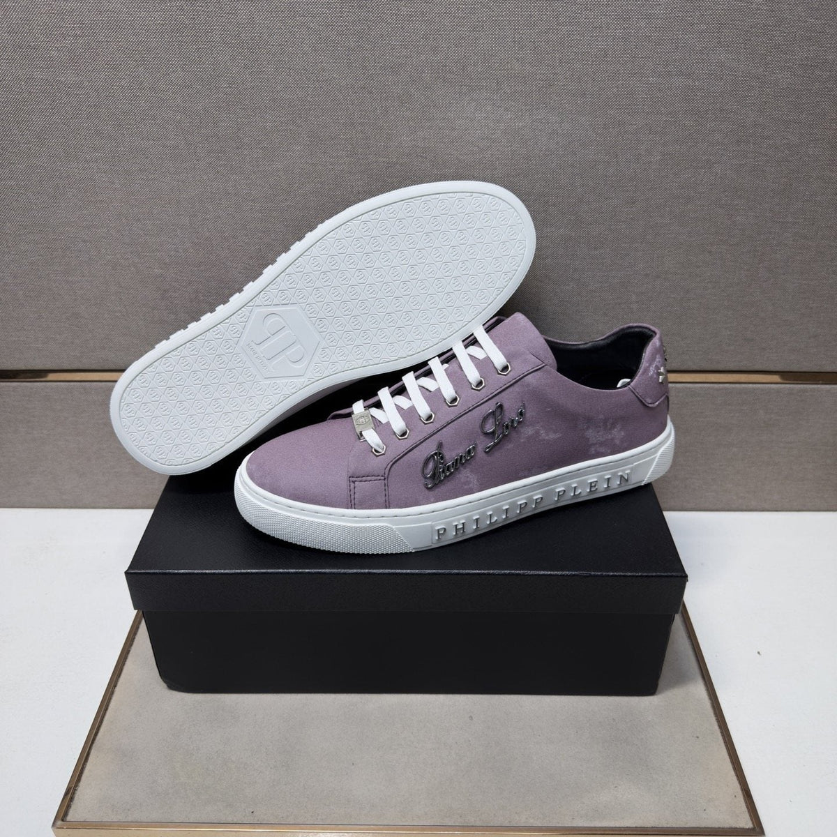 Philipp Plein Script Detail Low-Top Sneakers — back