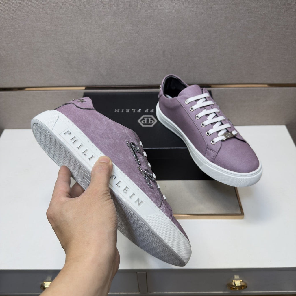 Philipp Plein Script Detail Low-Top Sneakers — side