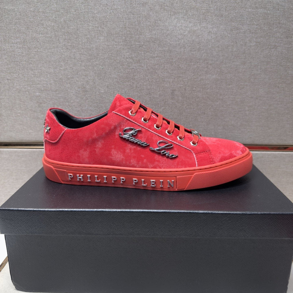 Philipp Plein Script Detail Low-Top Sneakers — side