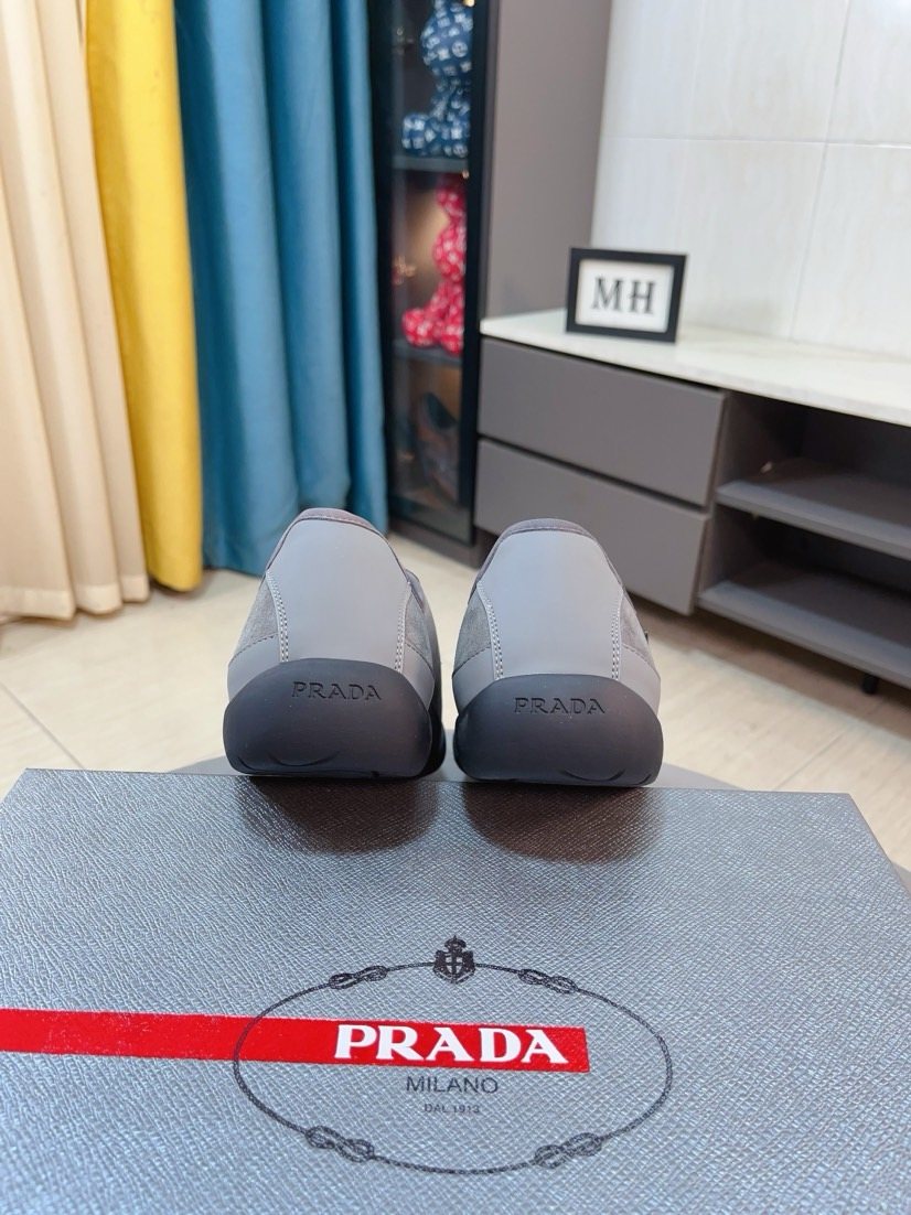 Prada Mesh Slip-On Sneakers — back