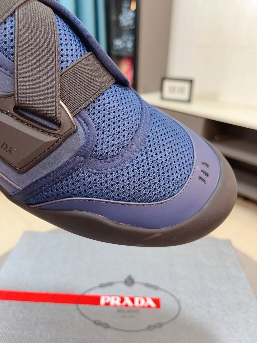 Prada Mesh Slip-On Sneakers — detail