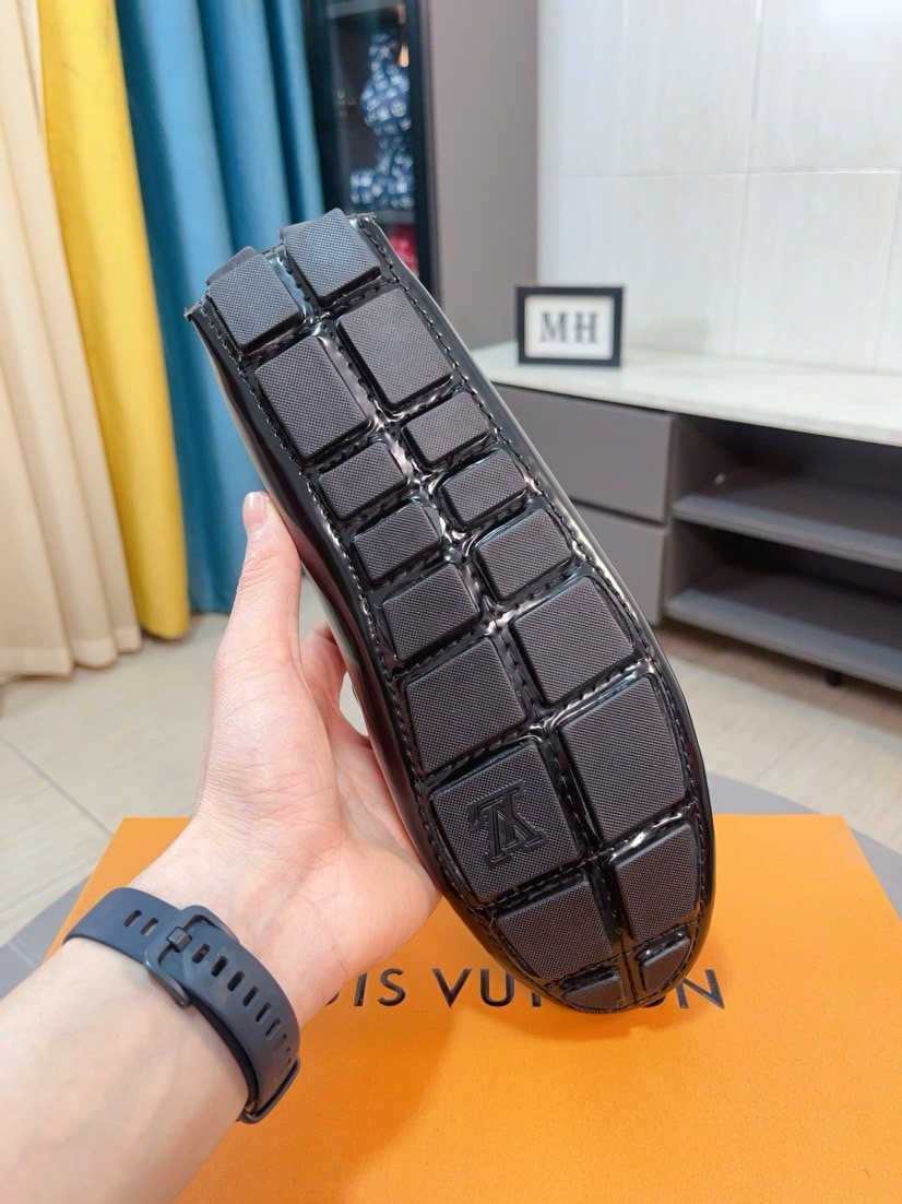 Louis Vuitton Patterned Vamp Loafers — back