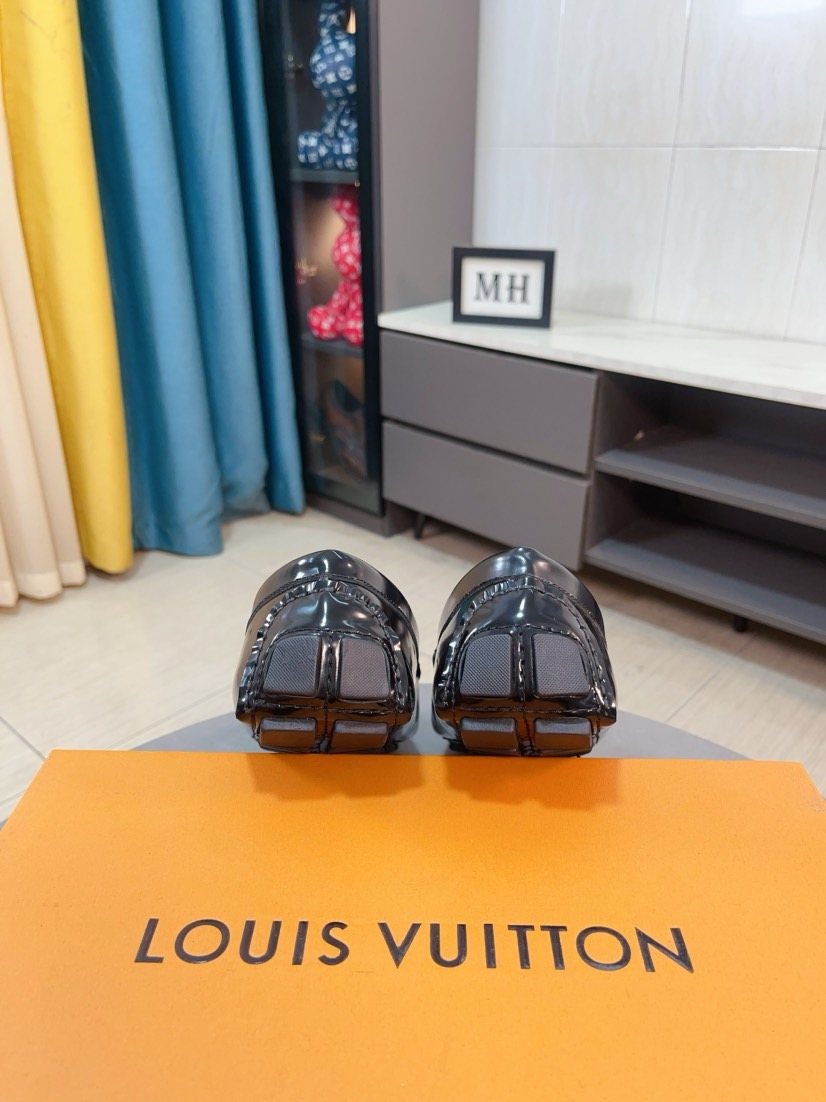 Louis Vuitton Patterned Vamp Loafers — back