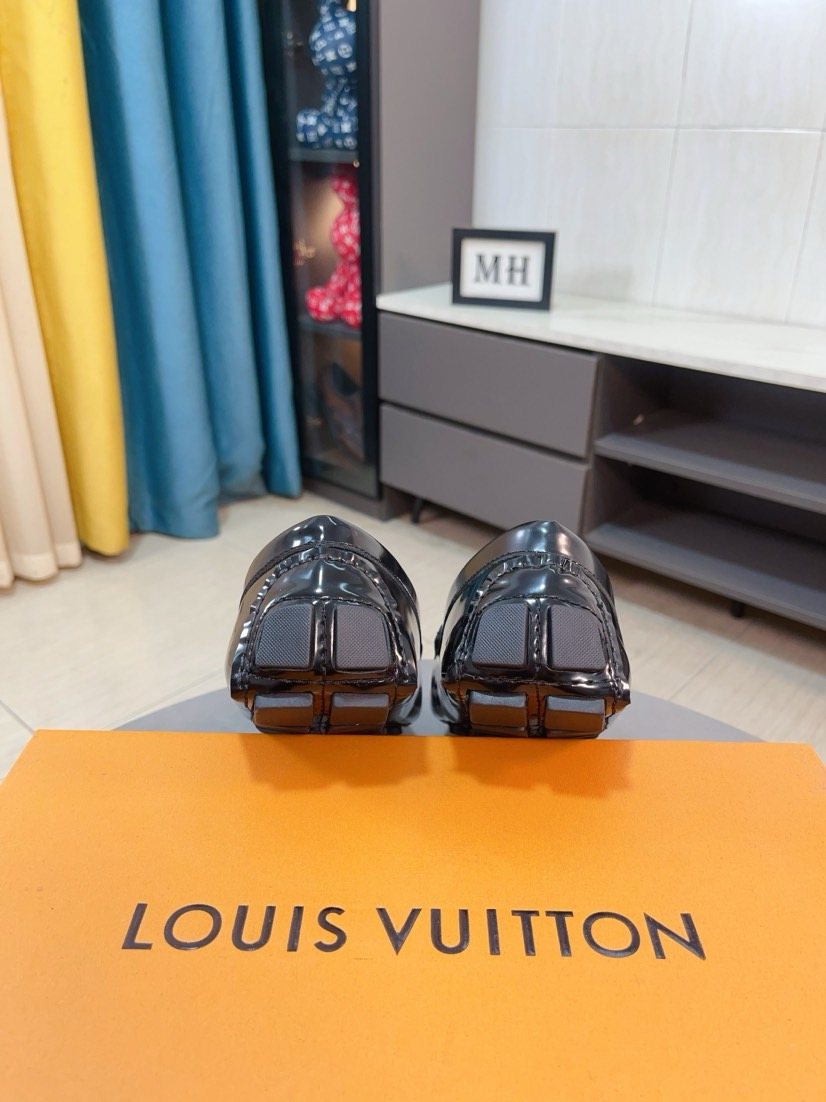 Louis Vuitton Patterned Vamp Loafers — back