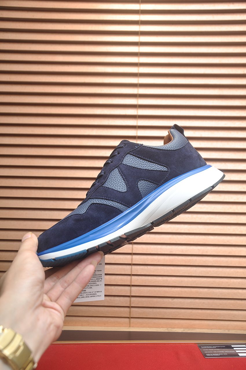 ZEGNA Low-Top Panel Sneakers — side