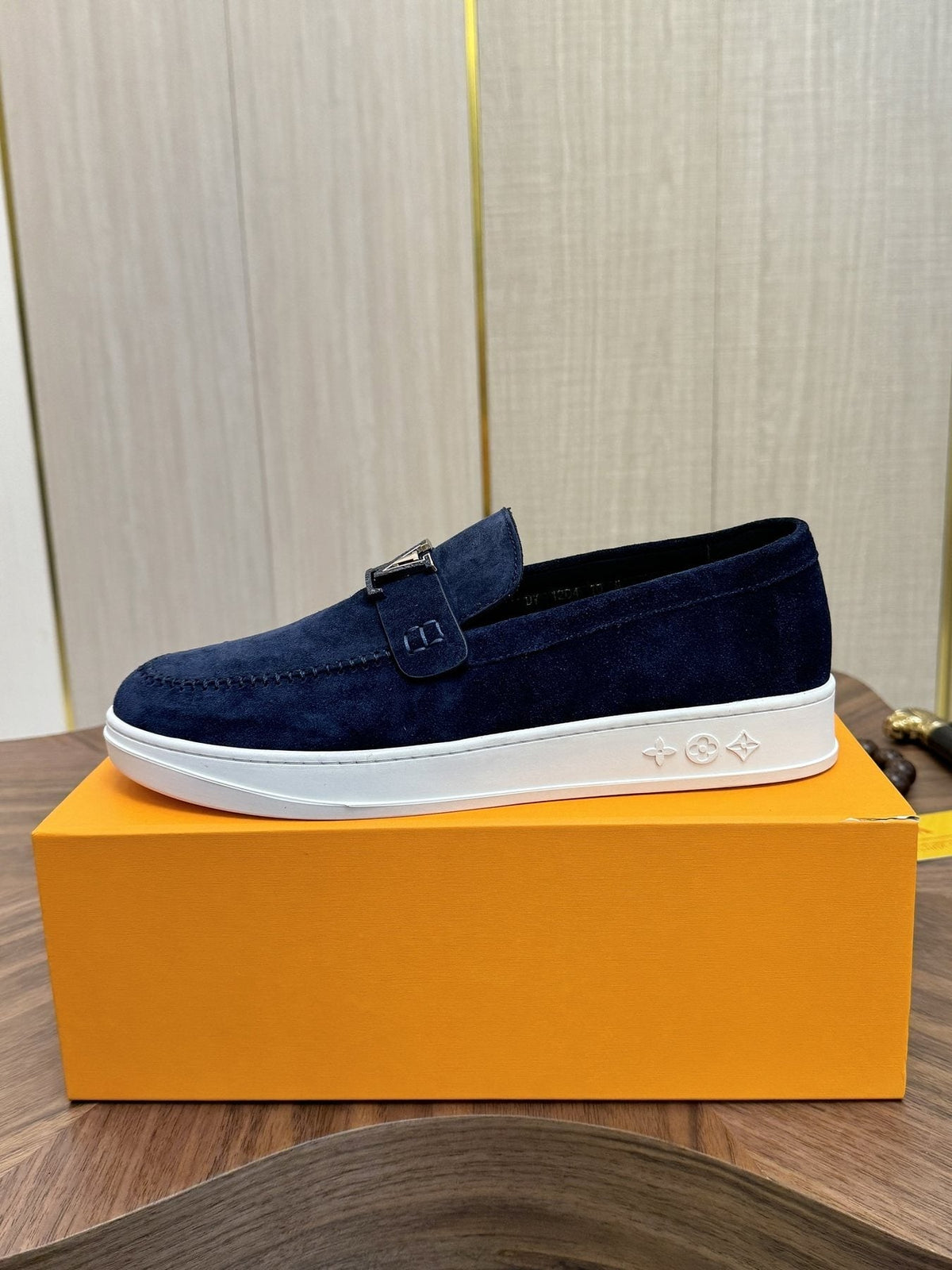 Louis Vuitton Textured Slip-On Sneakers — side