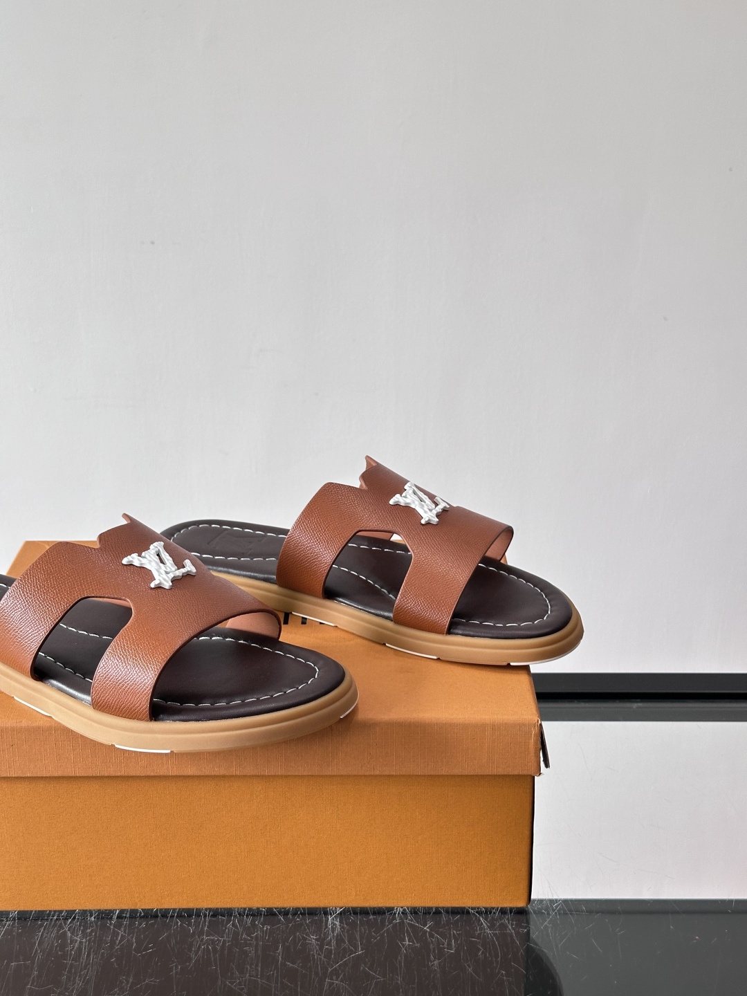 Louis Vuitton Isola Monogram Slide Sandals — side