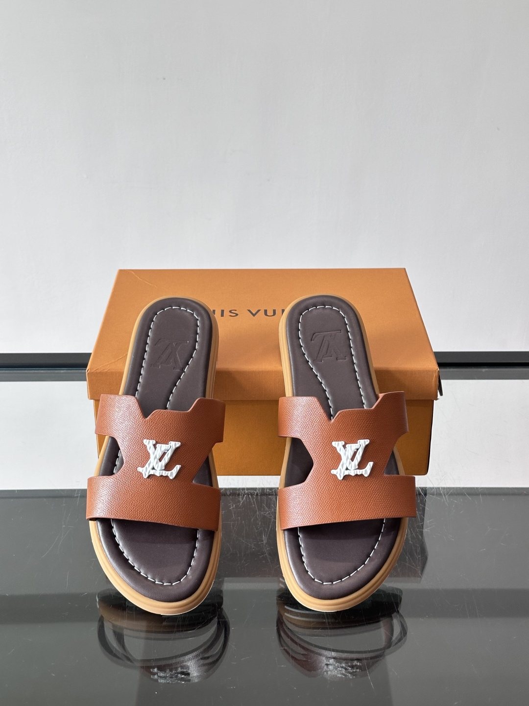 Louis Vuitton Isola Monogram Slide Sandals — side