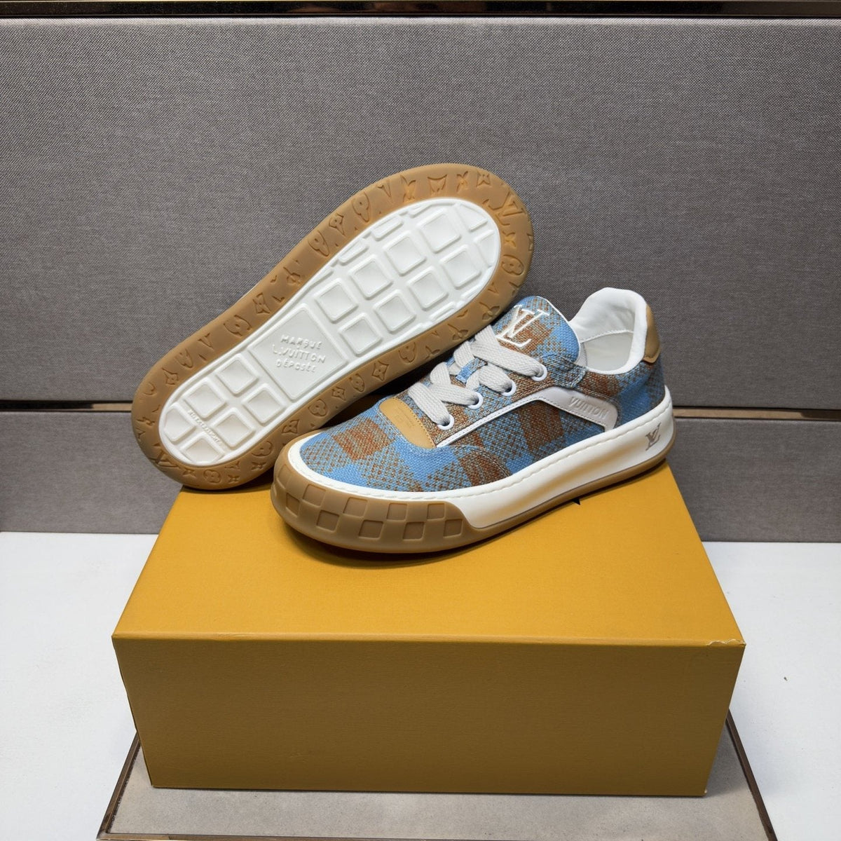 Louis Vuitton Patterned Low-Top Sneakers — side