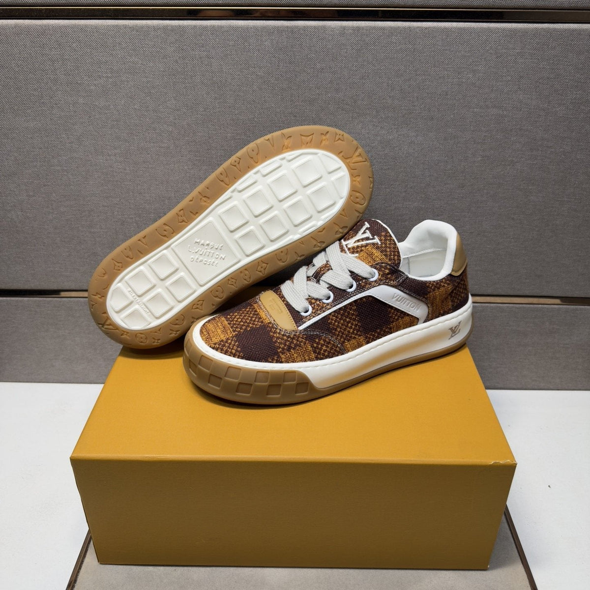 Louis Vuitton Patterned Low-Top Sneakers — hero