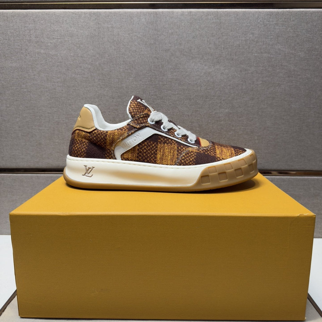 Louis Vuitton Patterned Low-Top Sneakers — side