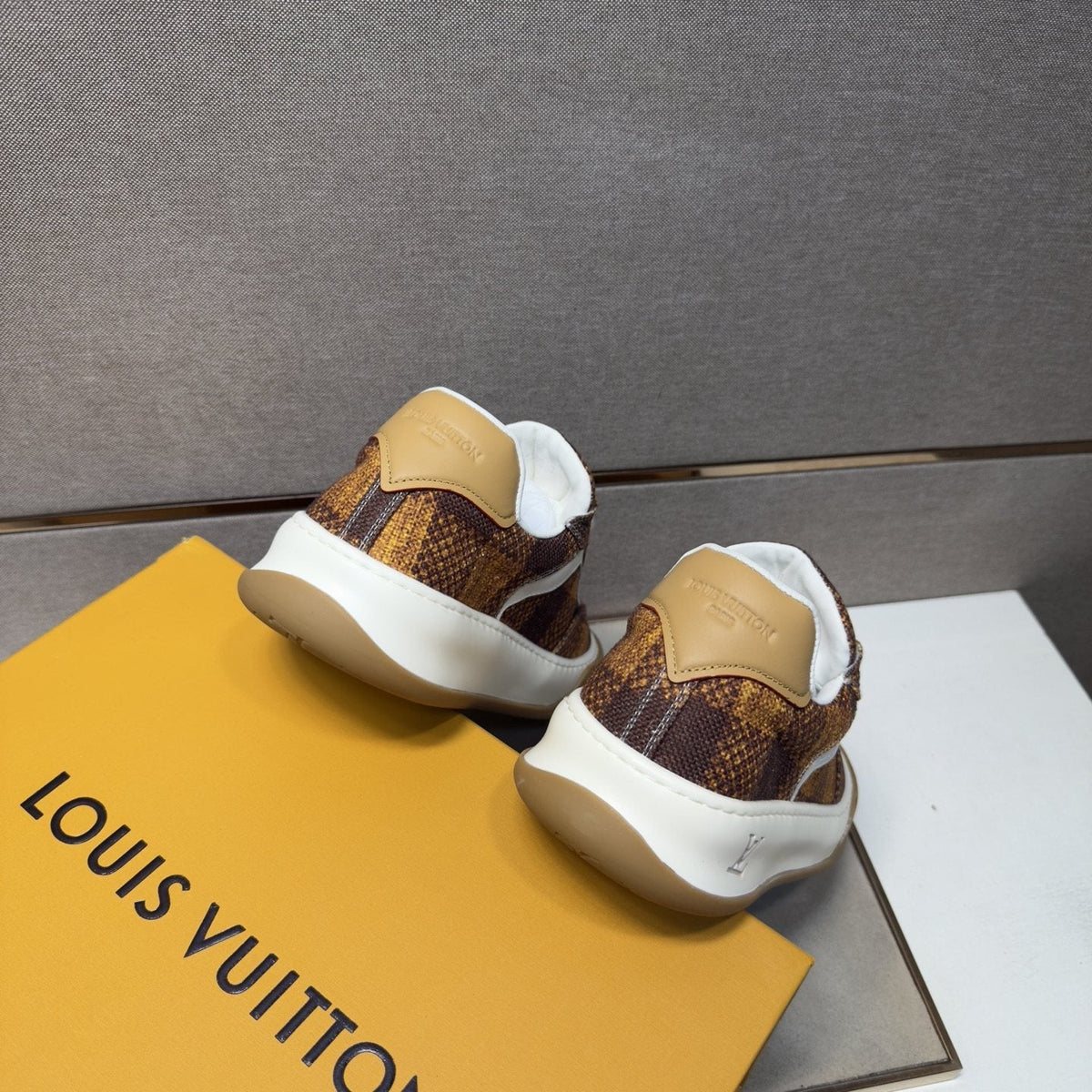 Louis Vuitton Patterned Low-Top Sneakers — back