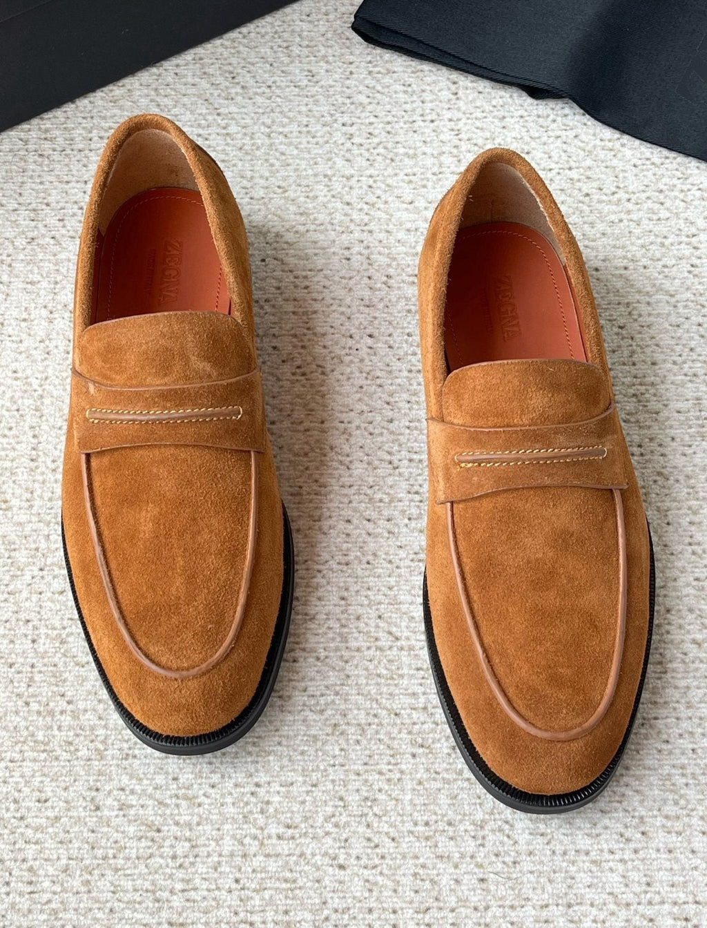 Zegna Penny Loafers — front