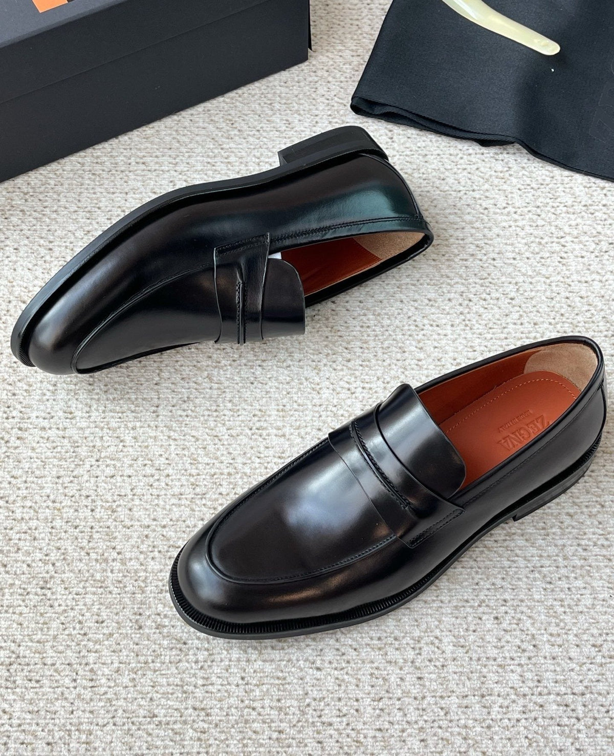 Zegna Penny Loafers — hero