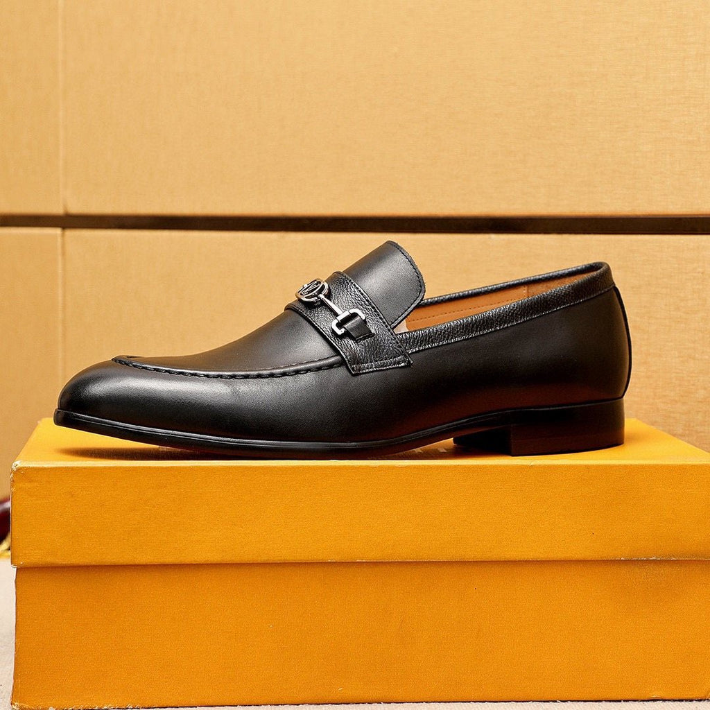 Louis Vuitton Metal Buckle Loafers — side