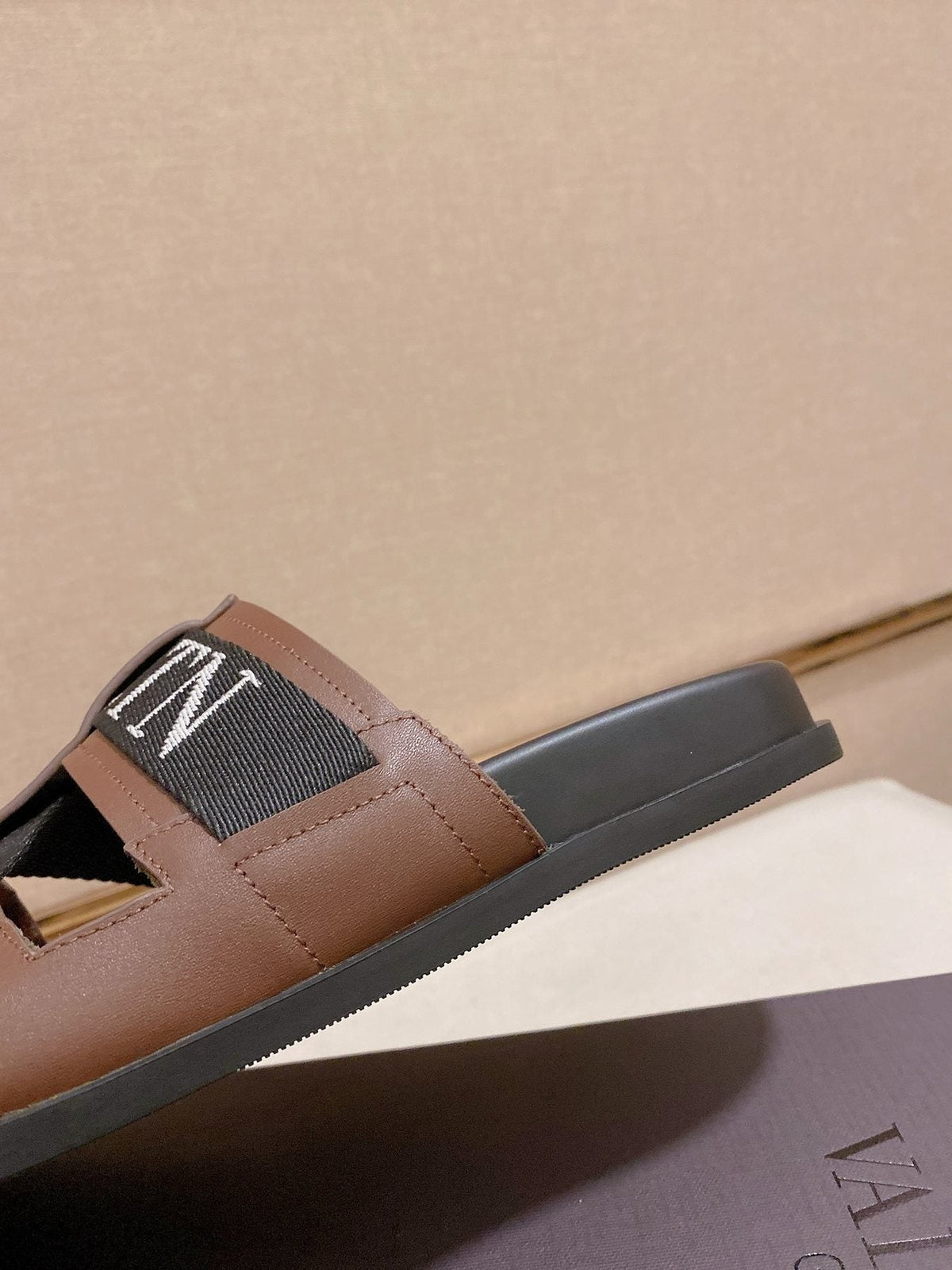 Valentino VLTN Strap Slide Sandals — detail