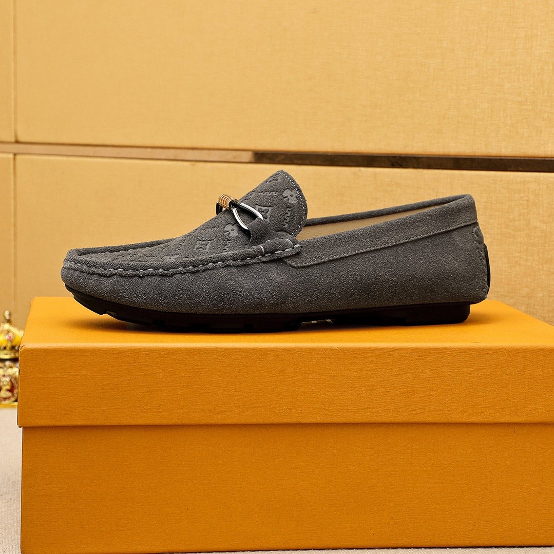 Louis Vuitton Embossed Hardware Loafers — side