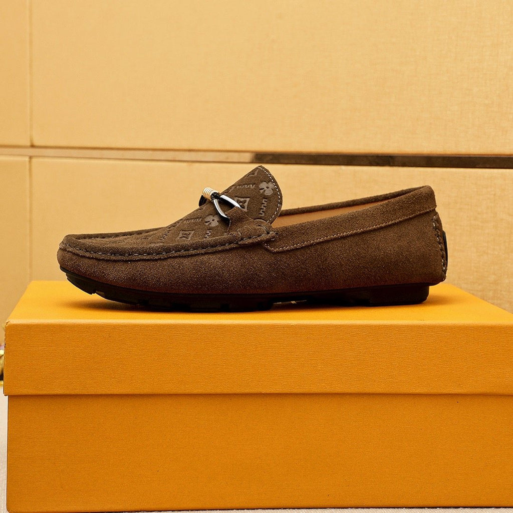 Louis Vuitton Embossed Hardware Loafers — side