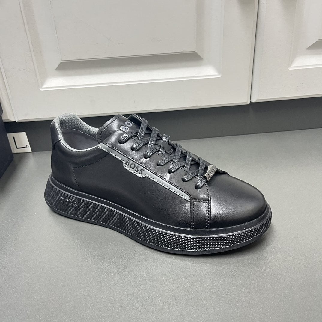 BOSS Black Low-Top Sneakers — front