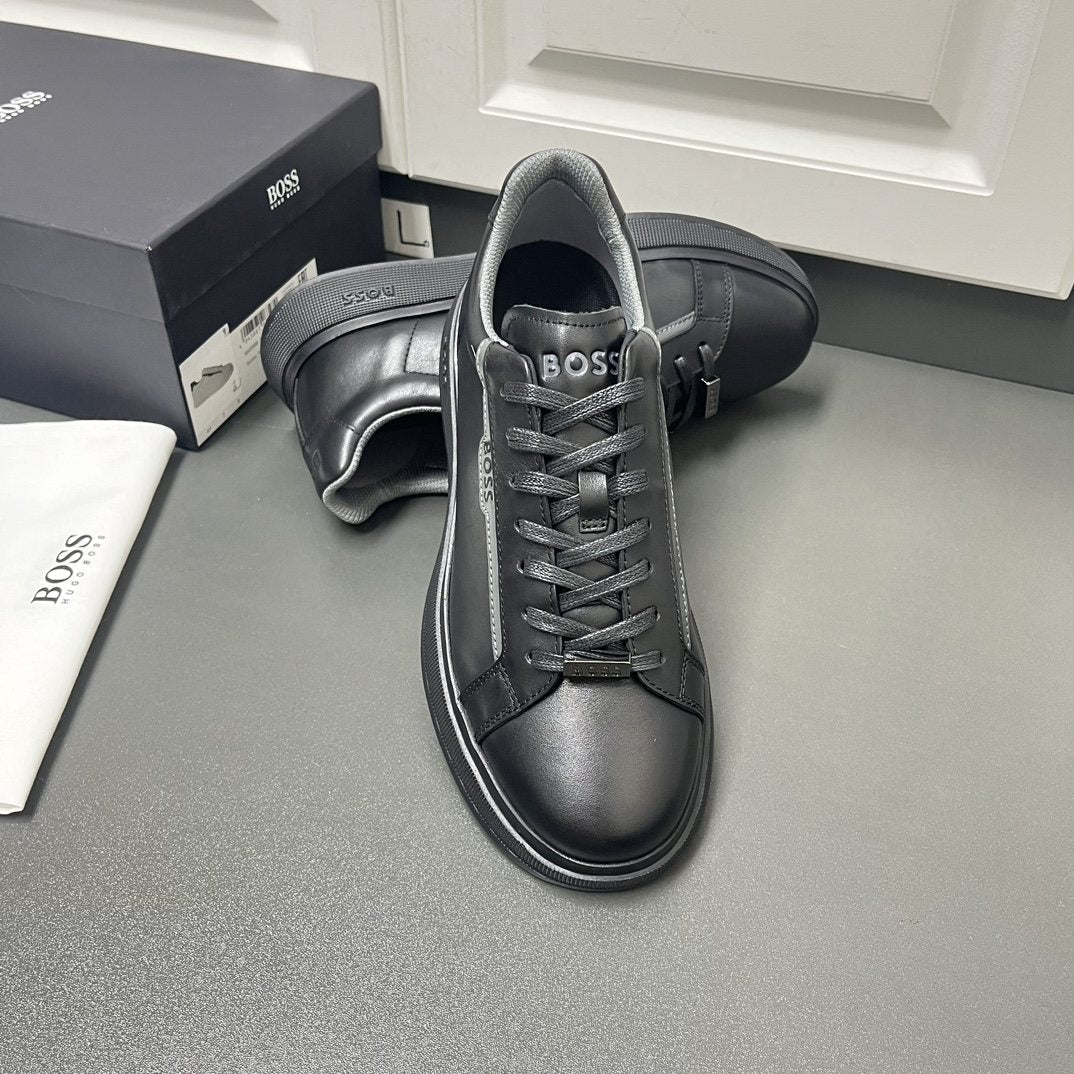 BOSS Black Low-Top Sneakers — front