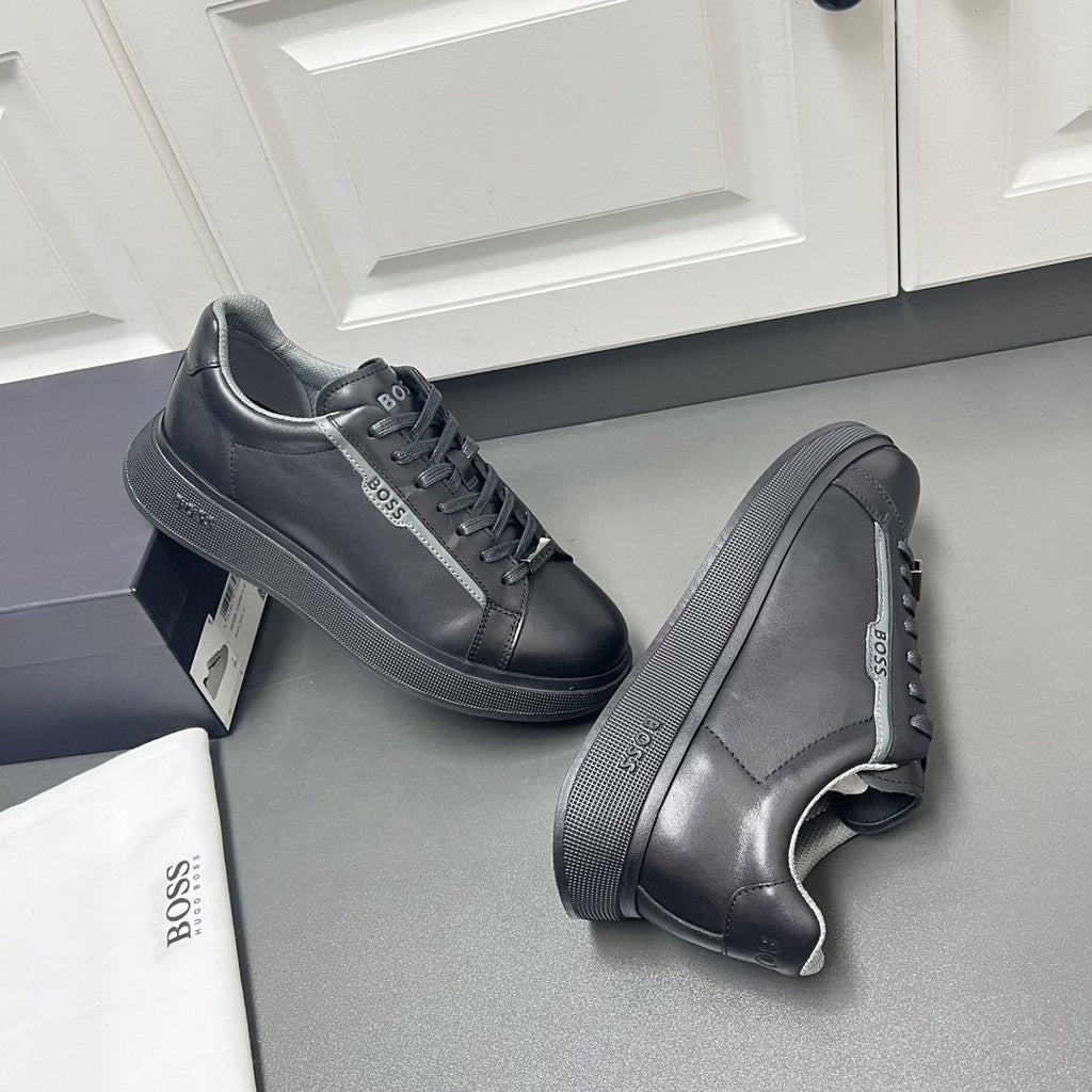 BOSS Black Low-Top Sneakers — side