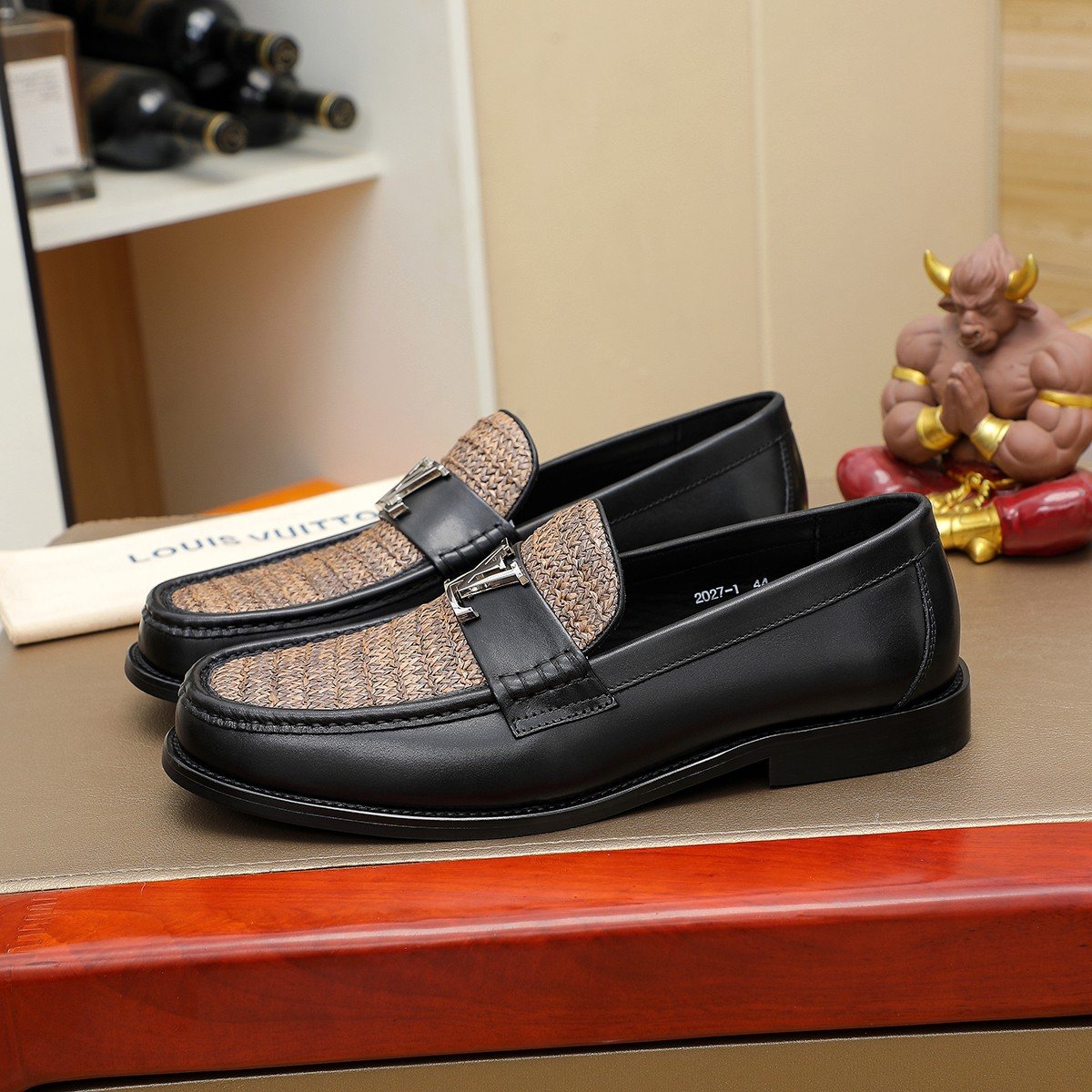 Louis Vuitton Woven Vamp Men’s Loafers — side