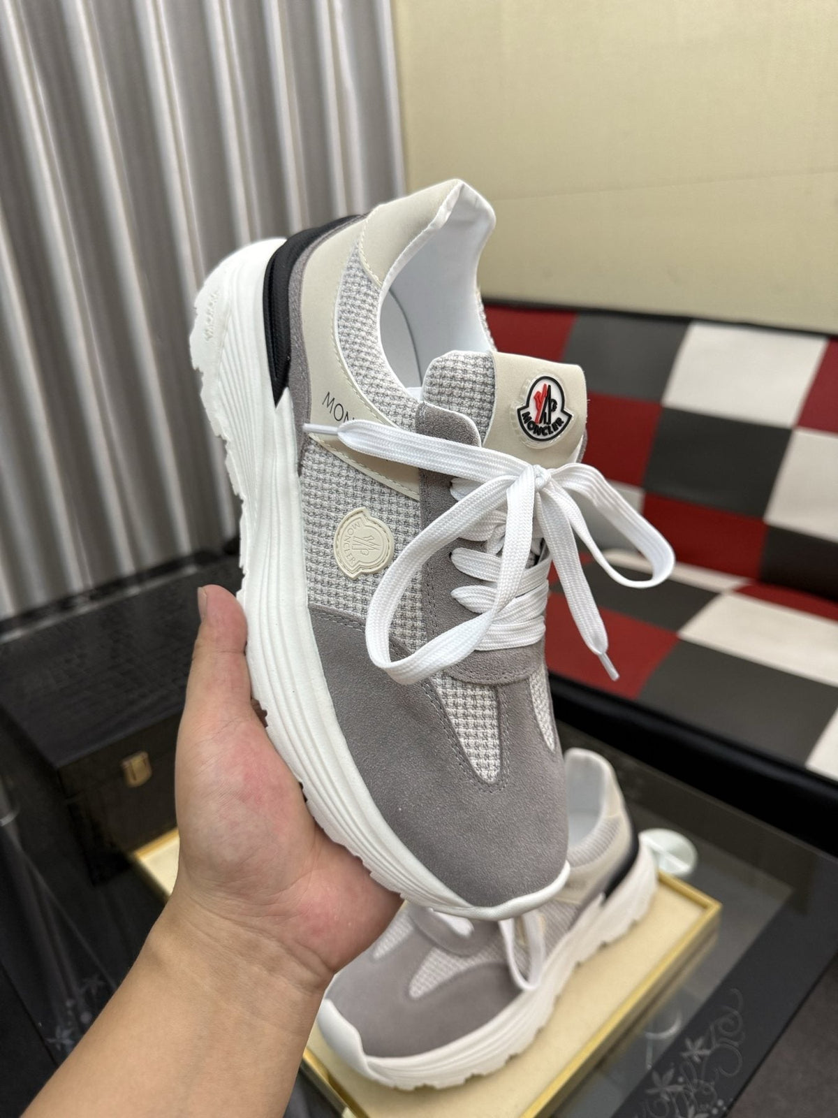 Moncler Mesh Panel Sneakers — model