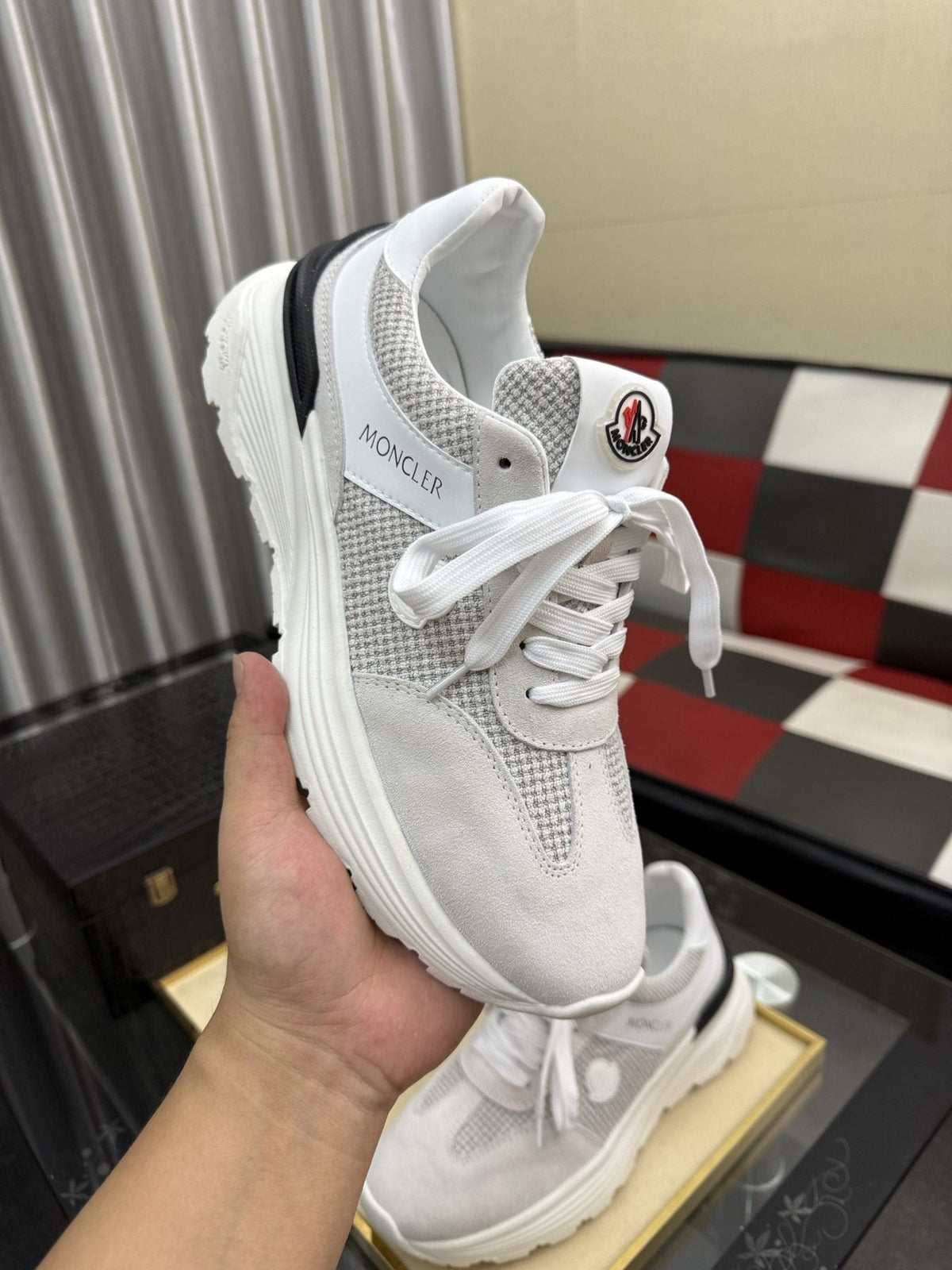 Moncler Mesh Panel Sneakers — model