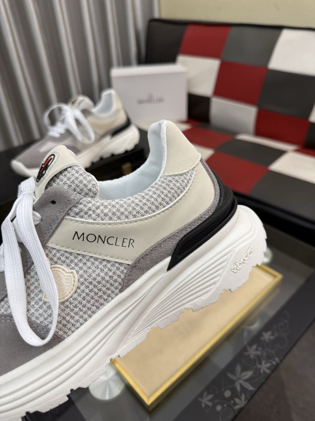 Moncler Mesh Panel Sneakers — detail