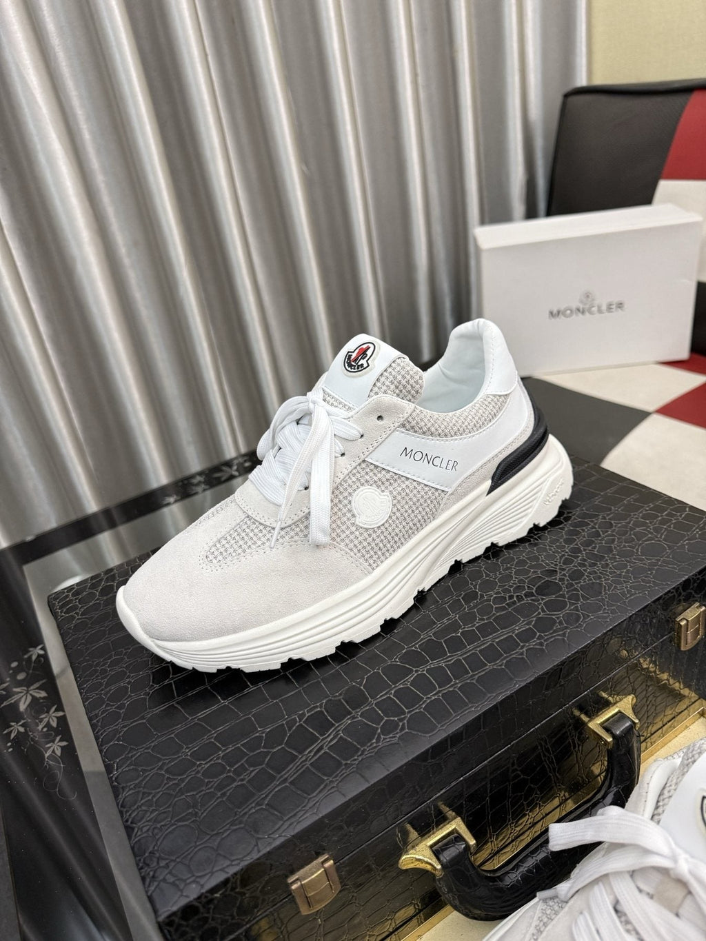 Moncler Mesh Panel Sneakers — front
