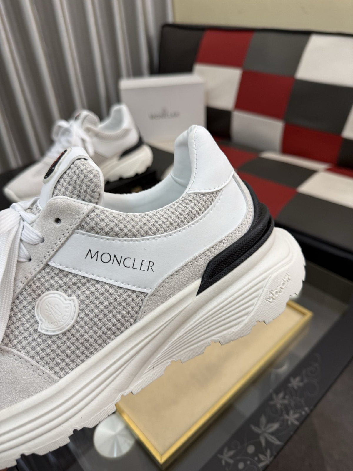 Moncler Mesh Panel Sneakers — detail